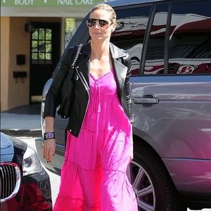 Pink Silk Maxi Dress